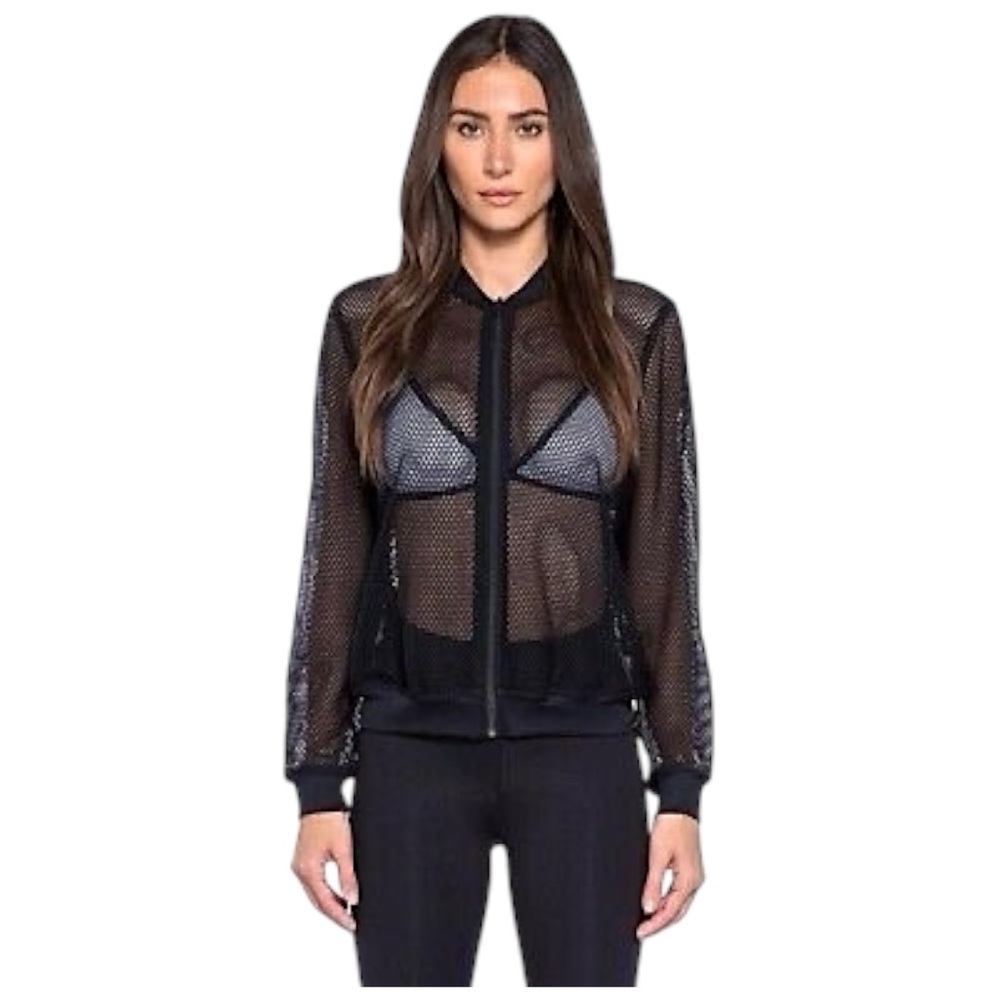 Victoria’s Secret Sport Y2K Black Mesh Bomber Jacket Size Small
Workout Baddie - Picture 4 of 11